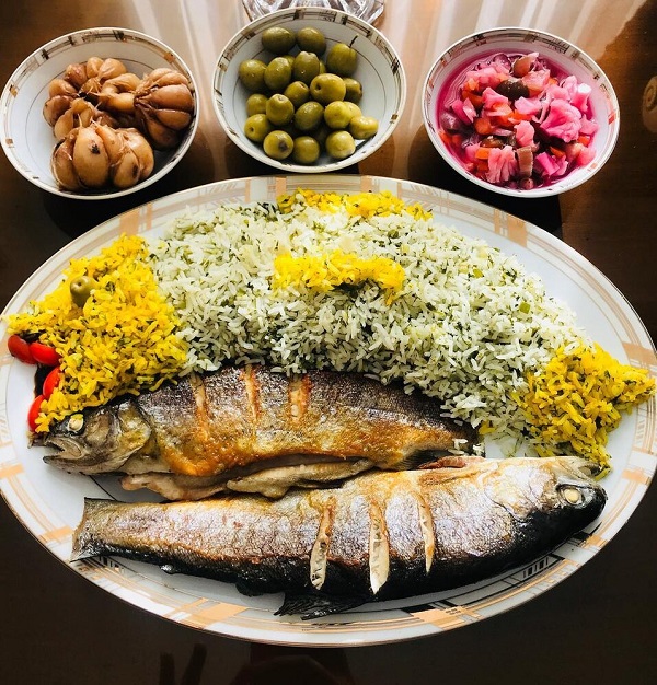 طرز تهیه ماهی شب عید با سبزی پلو