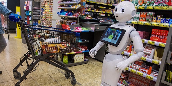 نحوه استفاده از ربات ها در فروشگاه های زنجیره ای